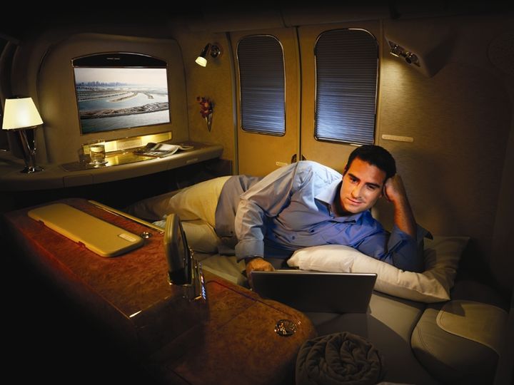 Your own private cabin on a plane? That's the idea behind first class suites.